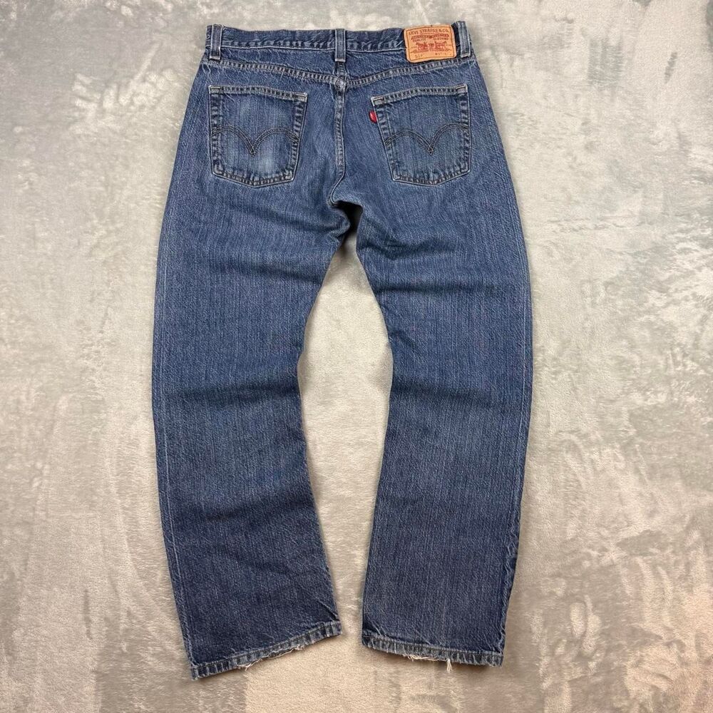 Levi-s Men's Blue and Navy Jeans